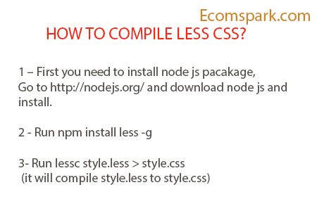 compile less css