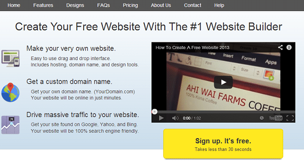 WebStarts+free+website+builder